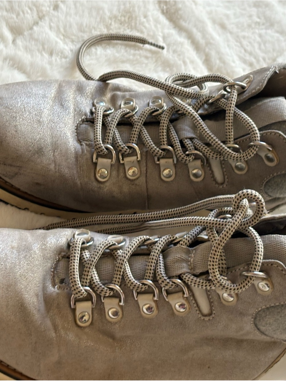 White Mountain Women’s Gray Casual Hiking Boots - Neutral Gray - Picture 2 of 16